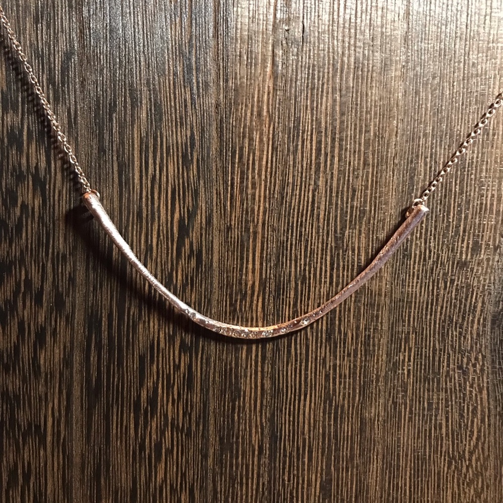 Tocara Joan Sterling Silver, DiAmi and Rose Plated Gold necklace